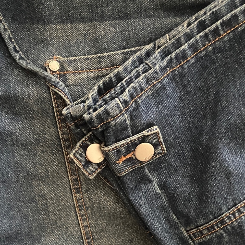 PTCL Denim Wide Leg Jeans with Tie Waist - Picture 3 of 5